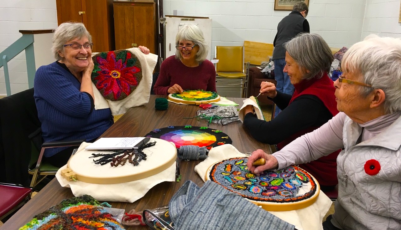 Learning in Retirement Society Nelson BC - rug hooking